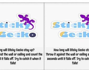 Blue y, Blue Dog Party Favor Tag - Sticky Gecko