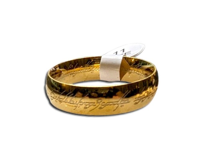 Lord of the Rings Replica One Ring LOTR Elven Inscribed Etsy