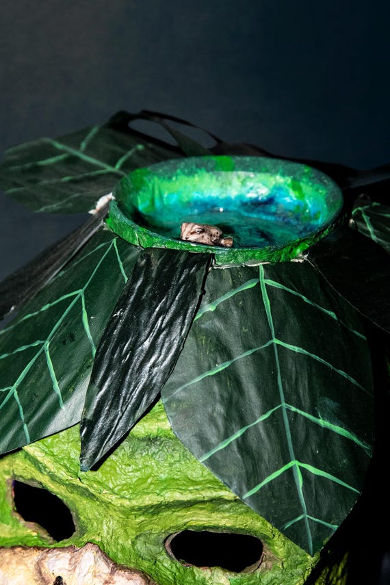 yokaiyu THE MASK ソフビ Japanese Kappa Yokai Mask in Papier Mache. - Etsy