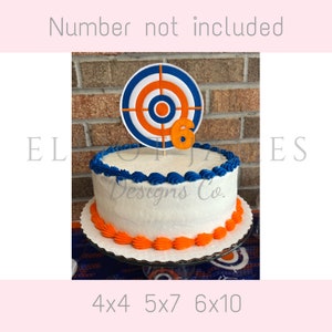 In The Hoop Target Cake Topper Machine Embroidery Design