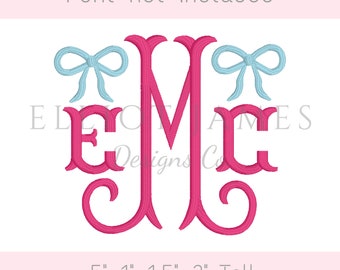 Bow Mini Fill Stitch Heirloom Vintage Machine Embroidery Design