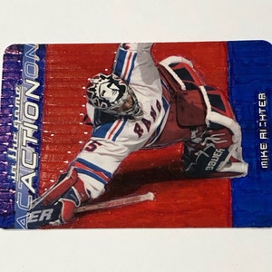 Illustration de carte personnalisée Mike Richter : 2003-04 Action dans le jeu n° 366