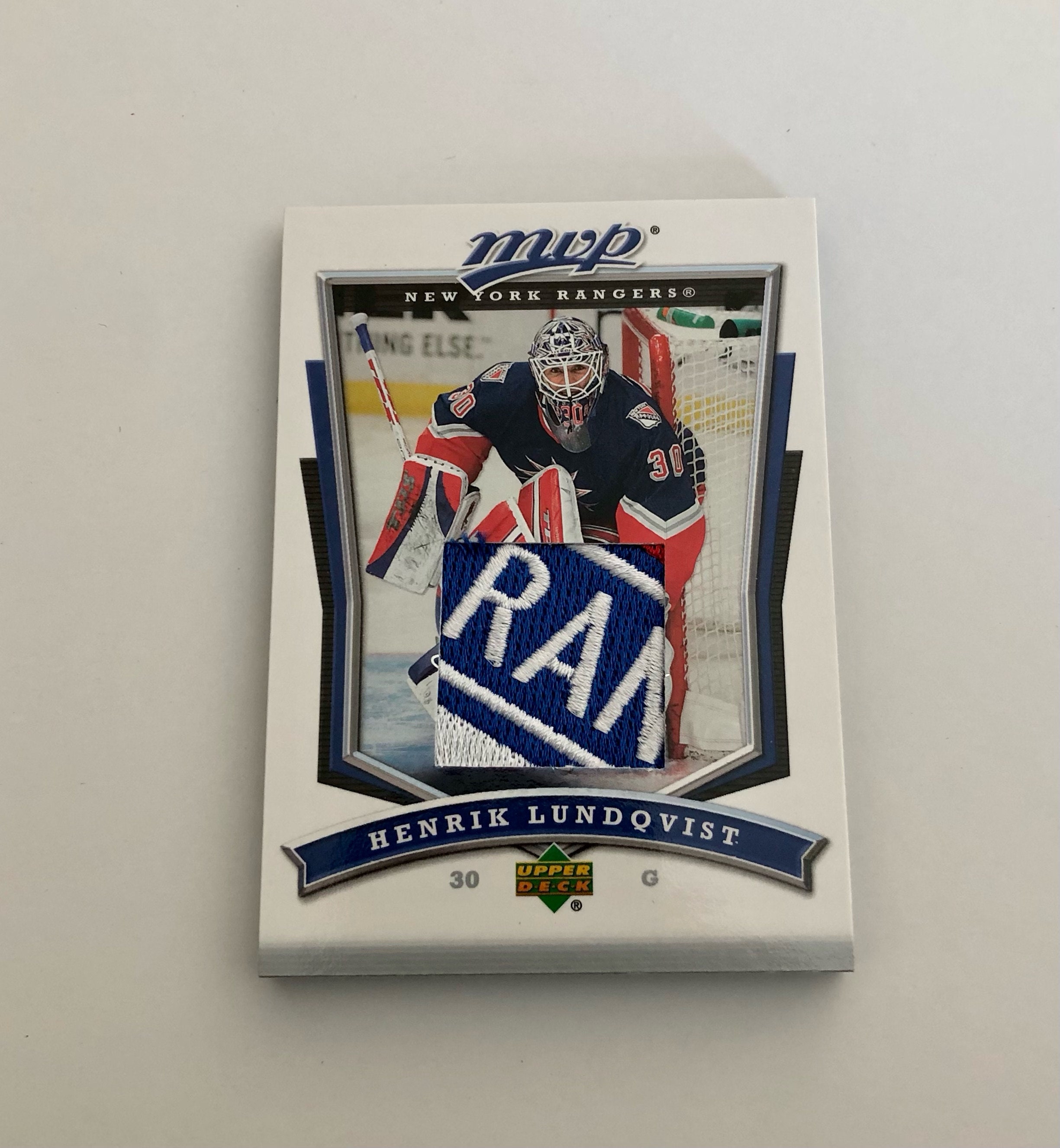 Henrik Lundqvist Autographed New York Rangers (Blue #30) Fanatics