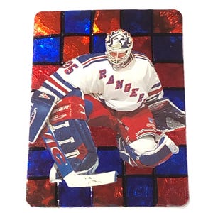 Art de carte personnalisé Mike Richter : 1998-99 Dans le jeu Soyez un joueur #89