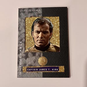 Capitaine James T. Kirk (William Shatner) carte d'art personnalisée : 1991 Impel Star Trek 25e anniversaire #117