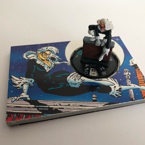 Art de la carte personnalisée Chat noir : combinaison de deux cartes de super-héros