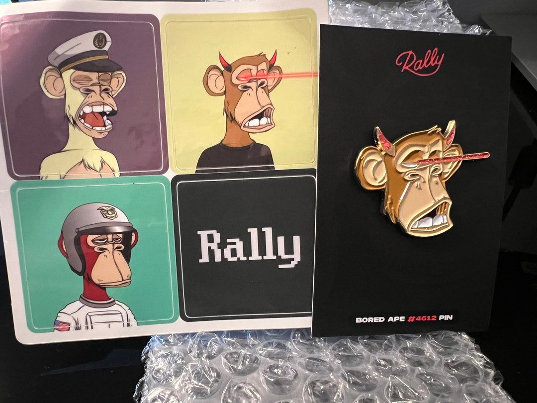Bored Ape Yacht Club #4612 Collector Pin Rally Rd BAYC - Etsy