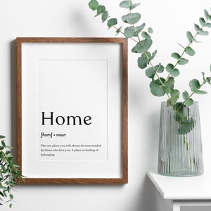 Hom Meaning Home Noun Digital Print - Etsy