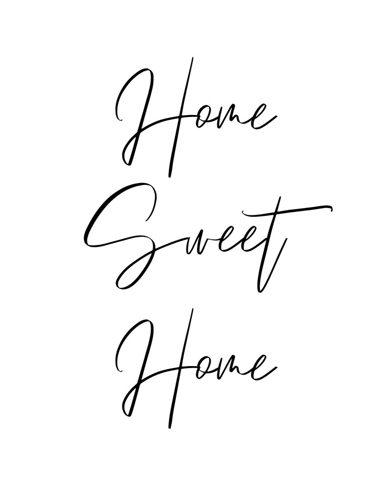 Home Sweet Home Printable Sign - Etsy