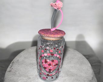 Vaso Libbey de 16 oz con forma de corazón