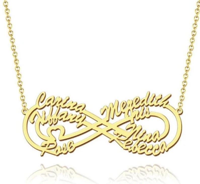 Personalized Infinity Necklaces , Custom Infinity Name Necklace