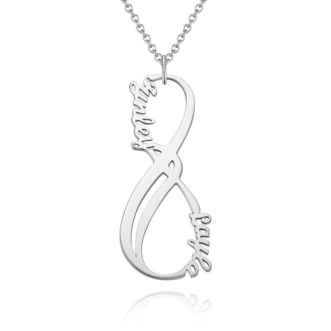 Infinity Name Necklace, Personalized Infinity Necklace, Infinity
