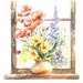 13 Spring Flowers Windows Clipart, Flowerpots, Printable Watercolor ...