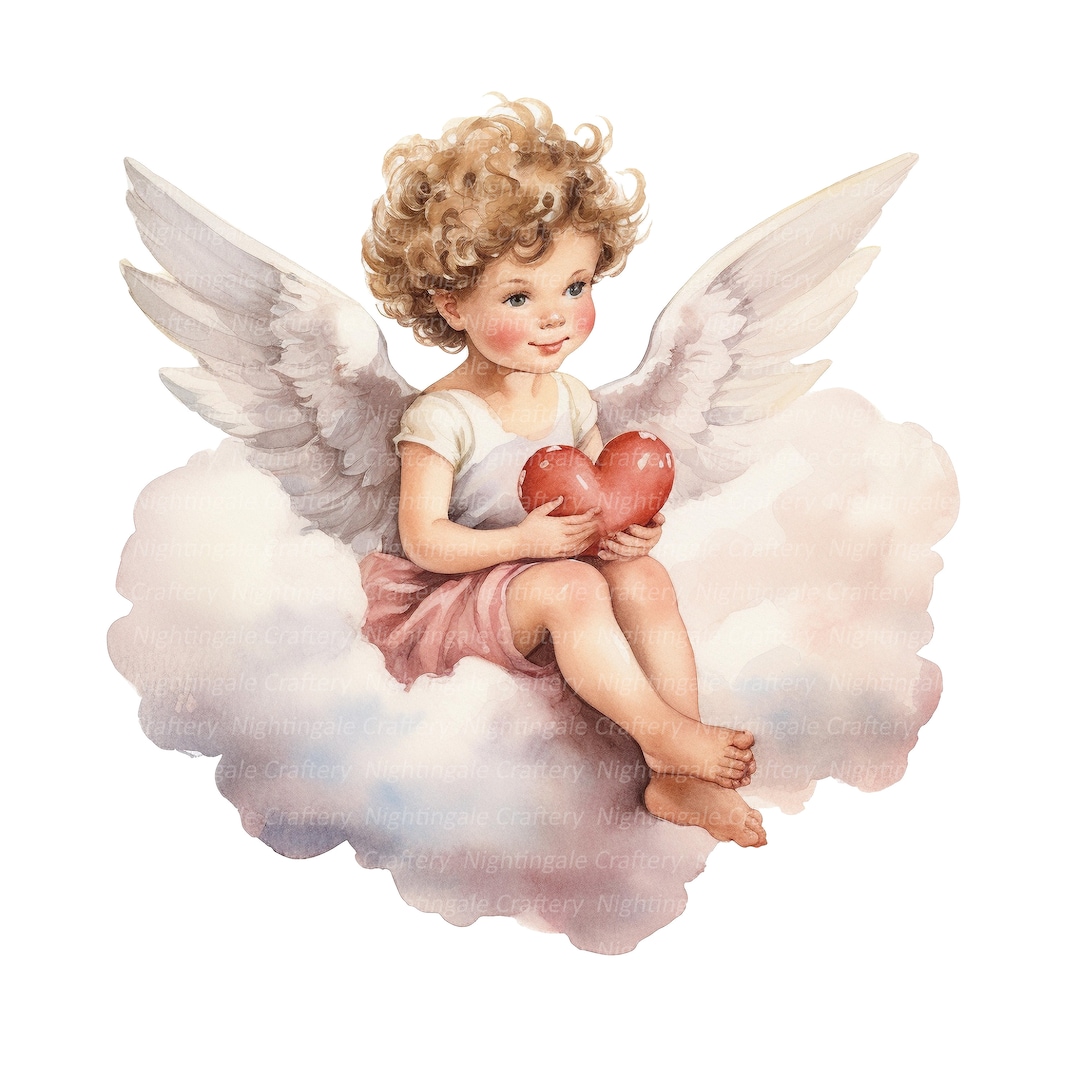 14 Valentine Cupid Clipart, Vintage Cupid Clipart, Digital Clipart ...