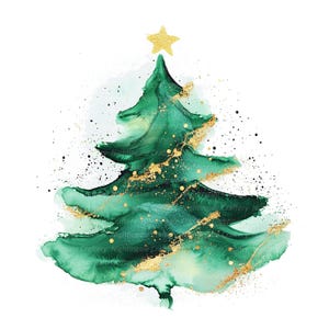 12 minimalistische groene kerstboom clipart, afdrukbare aquarel clipart, hoge kwaliteit jpg's, digitale download, Paper Craft, ongewenste tijdschriften