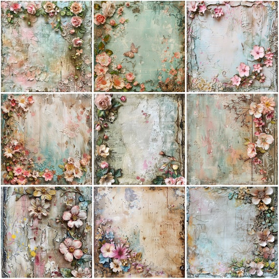 Winter Shore Vintage Scrapbook Papier [400 Vellen] - Esthetische