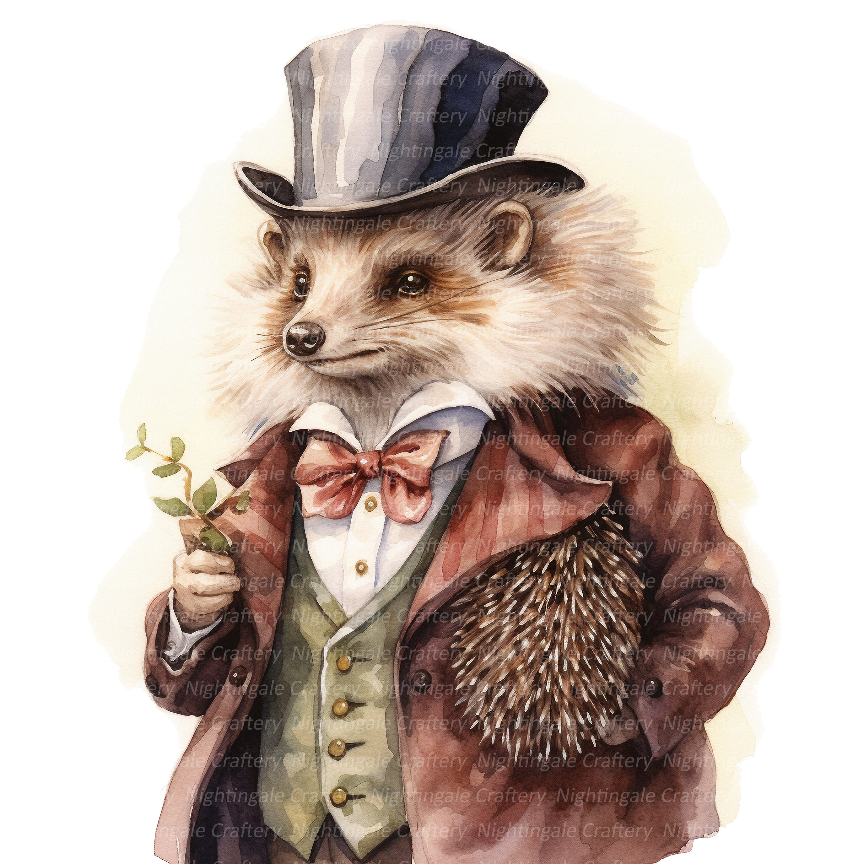 16 Victorian Vintage Hedgehog Clipart Hedgehog Clipart - Etsy