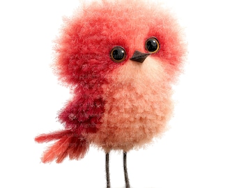 14 grillige pluizige vogels clipart, grappige vogels, digitale clipart, aquarel clipart, hoge kwaliteit jpg's, afdrukbare clipart, digitale download