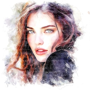 11 imágenes prediseñadas de rostro de mujer sensual, imágenes prediseñadas de rostro, imágenes prediseñadas de acuarela imprimibles, archivos JPG de alta calidad, descarga digital, manualidades de papel, diarios basura