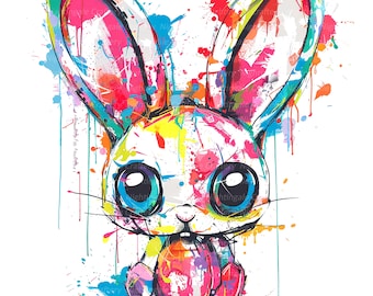 【F50号】うさぎ娘の爆裂うさぎパンチ oil painting 原画 抽象画 Ground Zero 1945: Pictures by Atomic Bomb Survivors