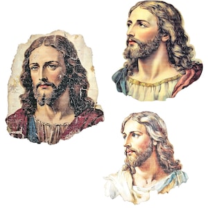 14 Gesù Cristo Ephemera, Clipart di Gesù, Clipart acquerello stampabile, JPG di alta qualità, Download digitale, Carta artigianale, diari spazzatura