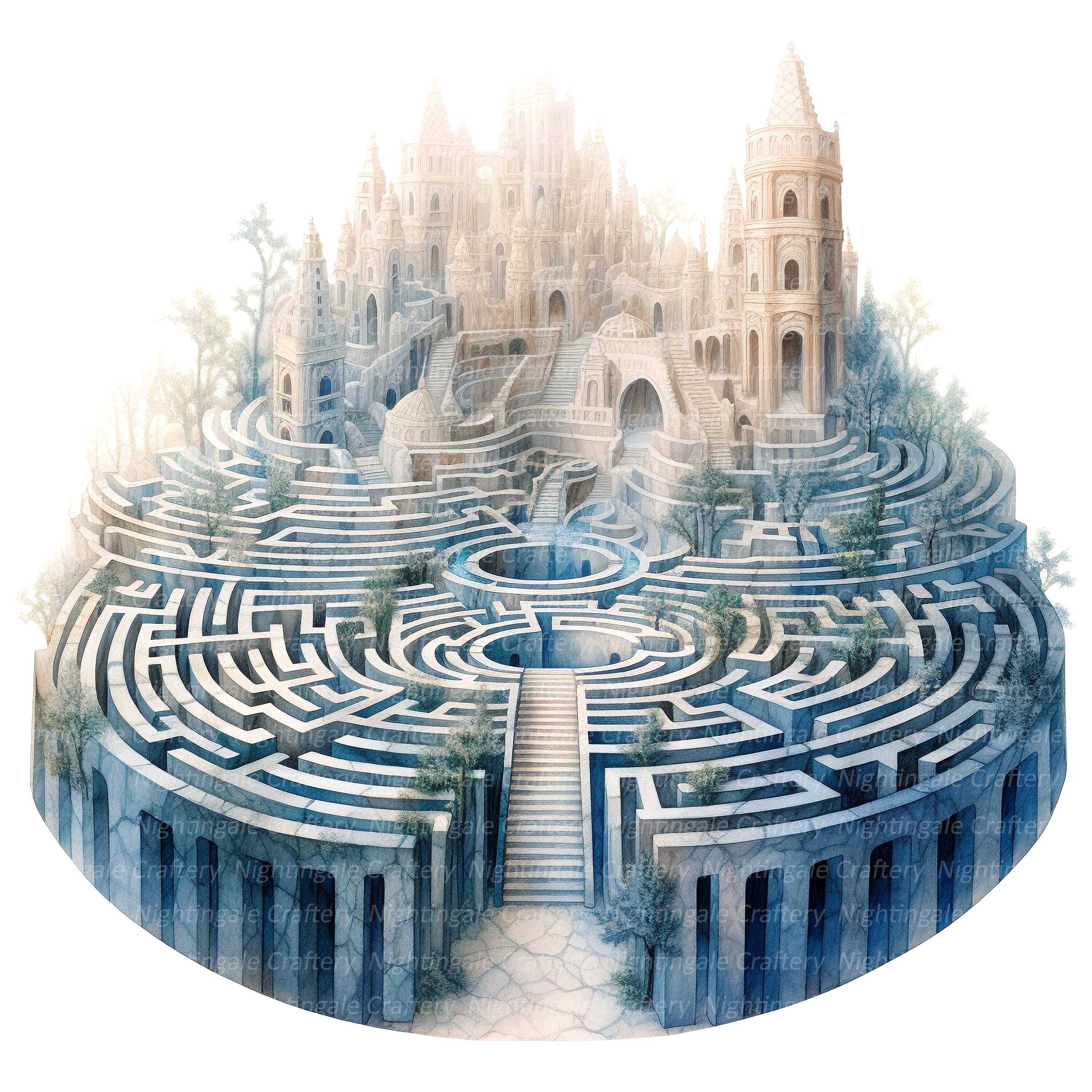 10 Labyrinth Clipart, Antique Labyrinth, Fairy Labyrinth, Printable ...