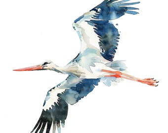 3羽のコウノトリ 水彩画風 アート il_340x270.5977180916_eohw.jpg