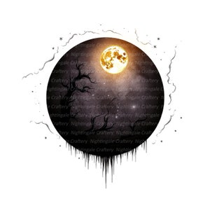 12 Clipart di luna astratta, luna artistica per la scuola materna, clipart di acquerello stampabile, JPG di alta qualità, download digitale, artigianato di carta