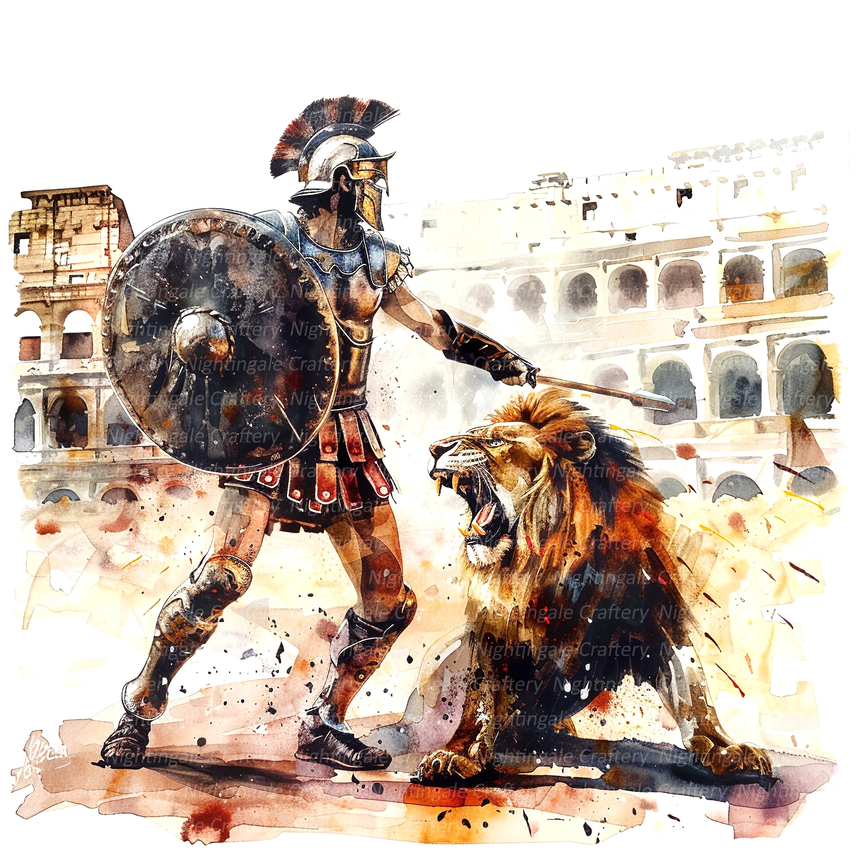 Gladiator papercraft - Etsy México, image size:3000x3000