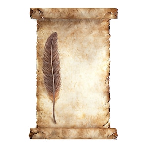 14 imágenes prediseñadas de pergamino medieval, conjunto de pergamino vintage 2, JPG de alta calidad, imágenes prediseñadas de acuarela imprimibles, descarga digital, artesanía en papel, diario