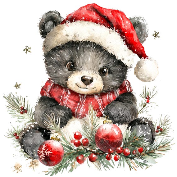 Clintons: Tarjeta De Navidad Con Texto En Inglés "Teddies In