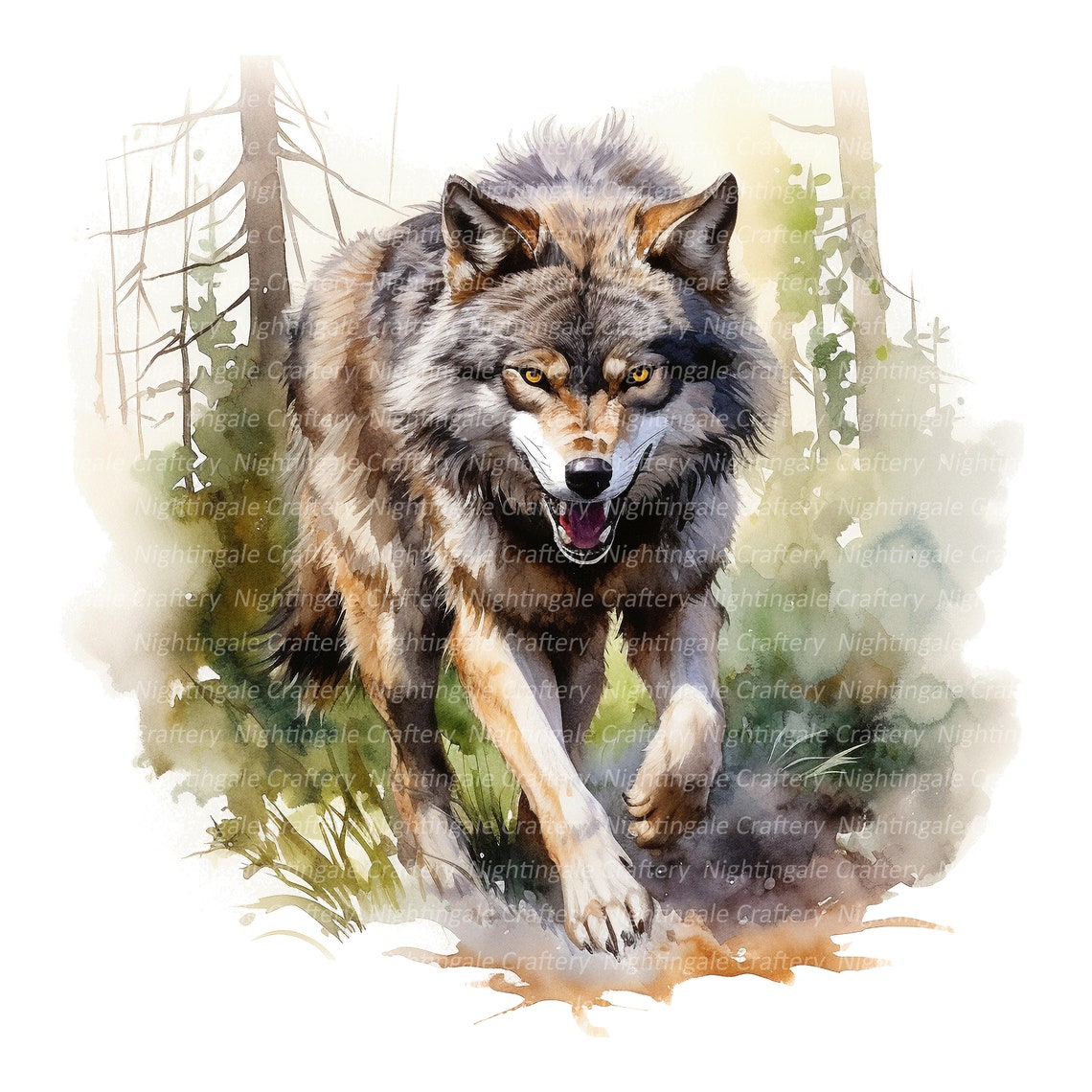 wolf-in-forest-clipart-printable-watercolor-clipart-10-high-quality