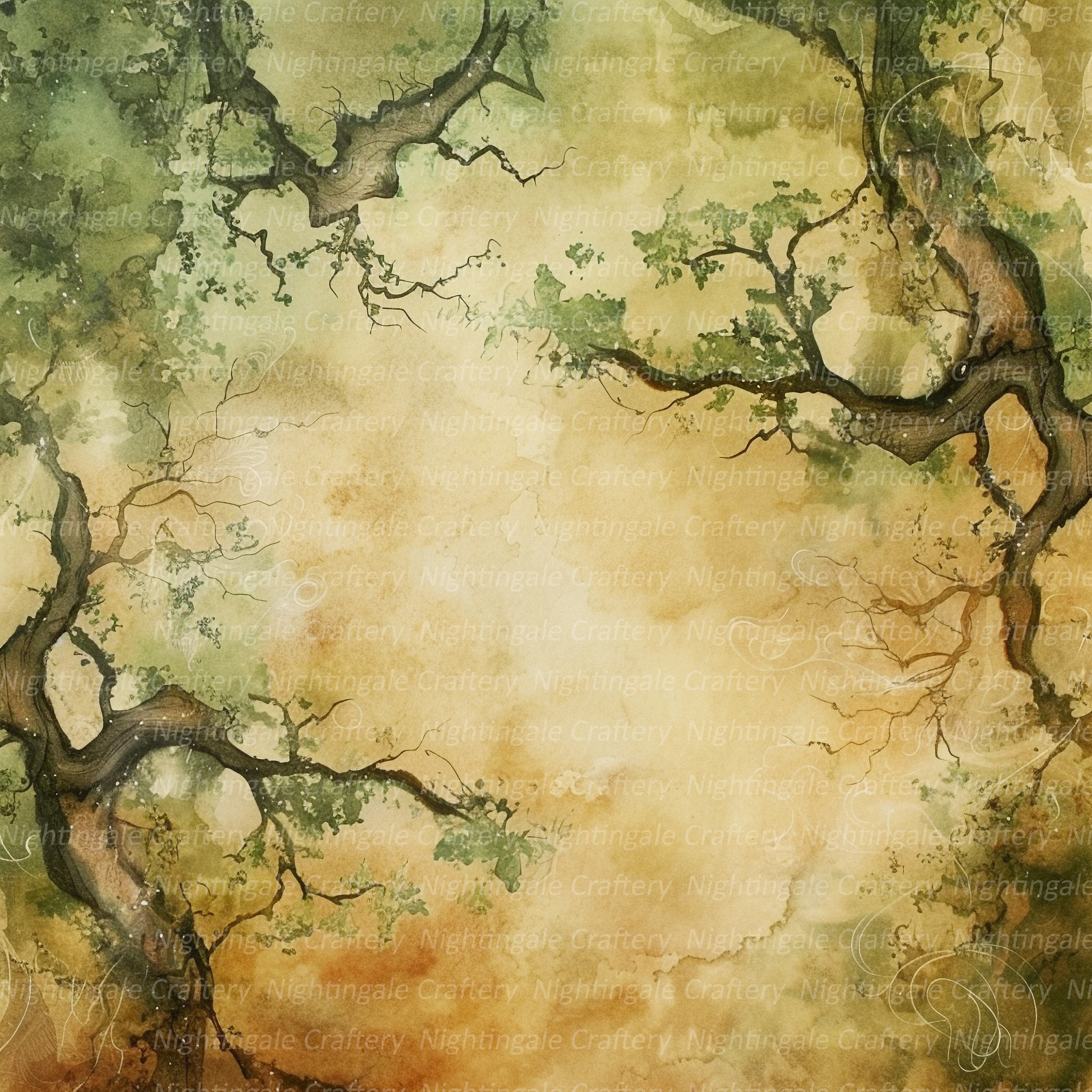 18 Fantasy Trees Vintage Papers, 12 X 12 Digital Paper Pack 18 Fantasy Trees Vintage Papers, 12 X 12 Digital Paper Pack