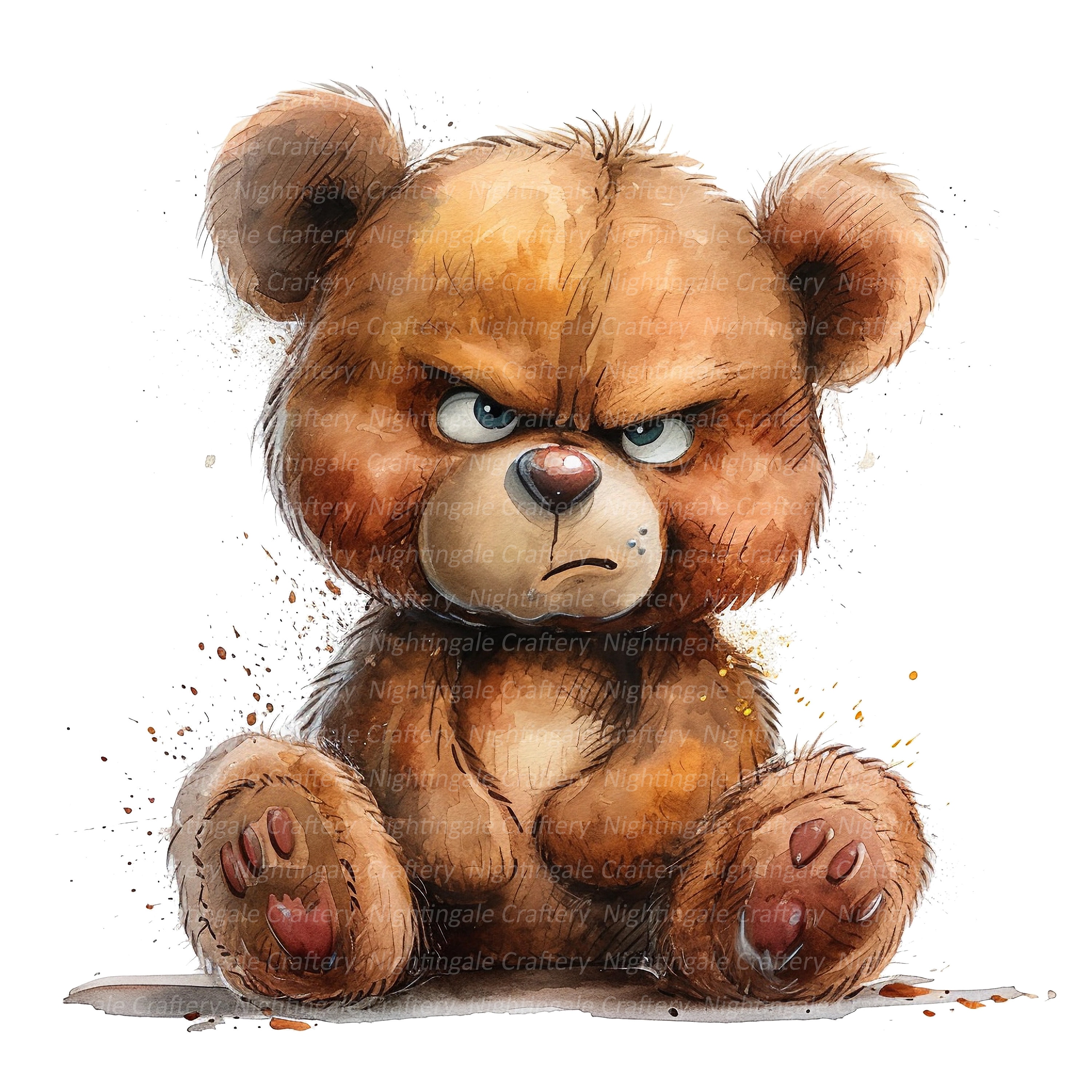 Cute evil teddy bear discount