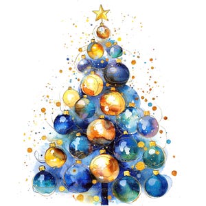12 abstracte kerstboom clipart set 3, afdrukbare aquarel clipart, hoge kwaliteit jpg's, digitale download, Paper Craft, ongewenste tijdschriften