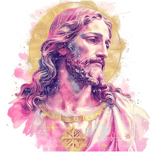 8 Jesus Christus Clipart, Ostern Jesus Clipart, druckbare Aquarell Clipart, hochwertige JPG, digitaler Download, Papiermodell, Junk Journals