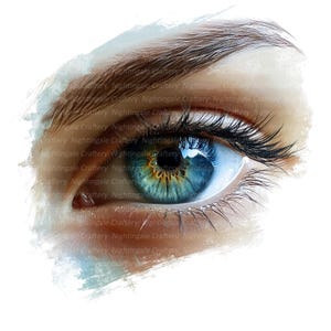 11 Realistic Eyes Clipart, Human Eye Clipart, Printable Watercolor clipart, High Quality JPGs, Digital download, Paper craft, junk journals