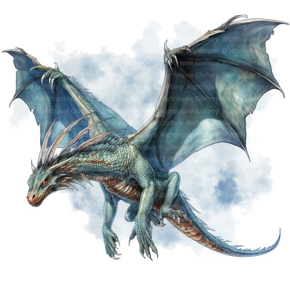 14 ドラゴン クリップアート、中国のドラゴン、印刷可能な水彩画