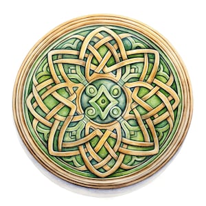 12 Clipart Mandala celtico, Mandala spirituale, clipart acquerello stampabile, download digitale, alta risoluzione, mestiere di carta, diario spazzatura