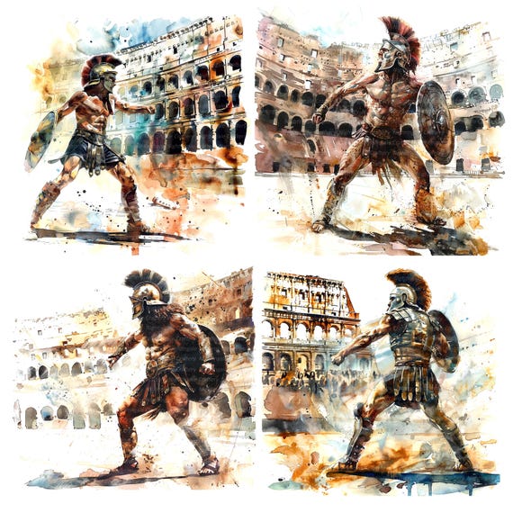 FL ROM254 Bestiarius/Thracian Gladiator figurines et collections