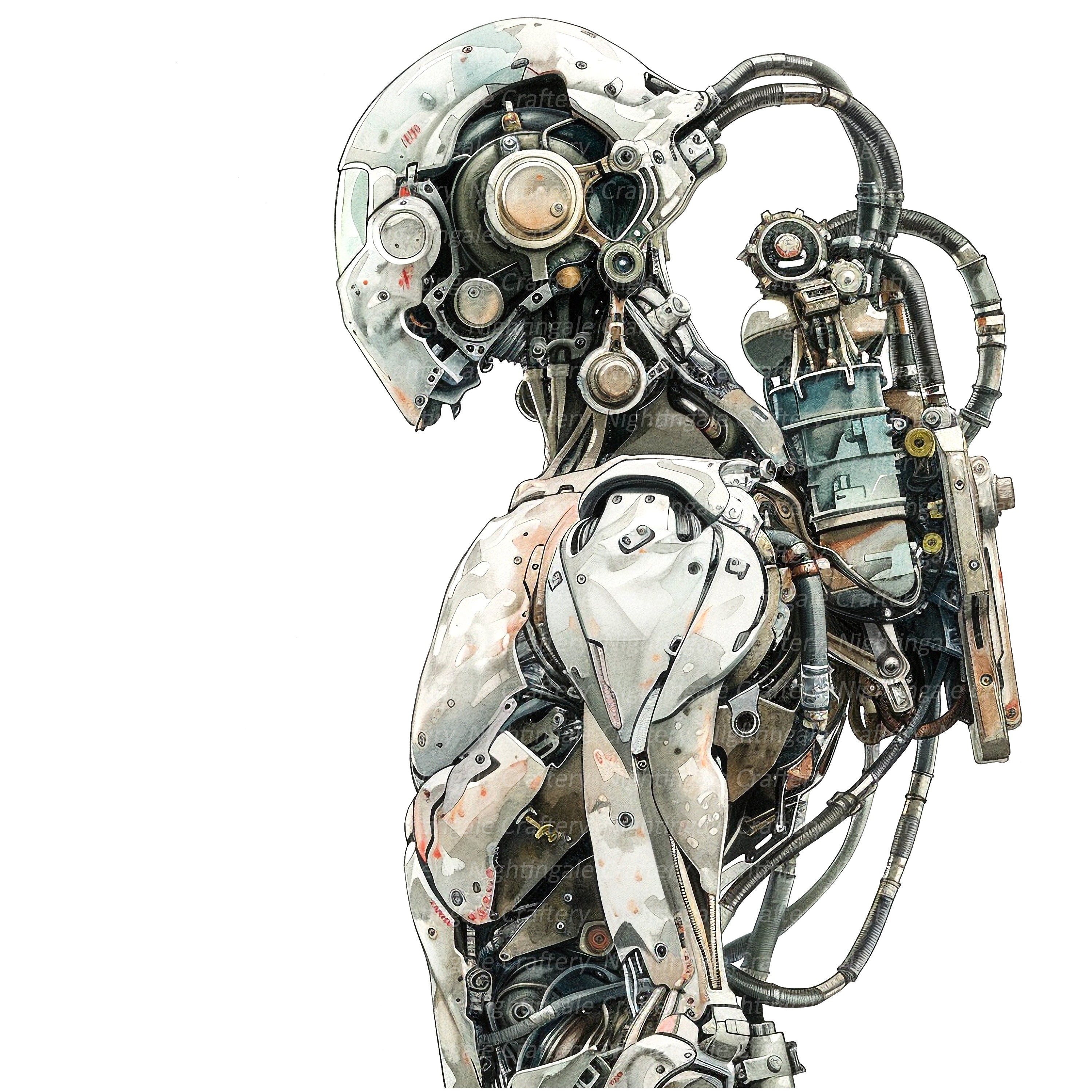 ポップアート ロボットアート 16 人間のサイボーグ クリップアート、ロボット クリップアート