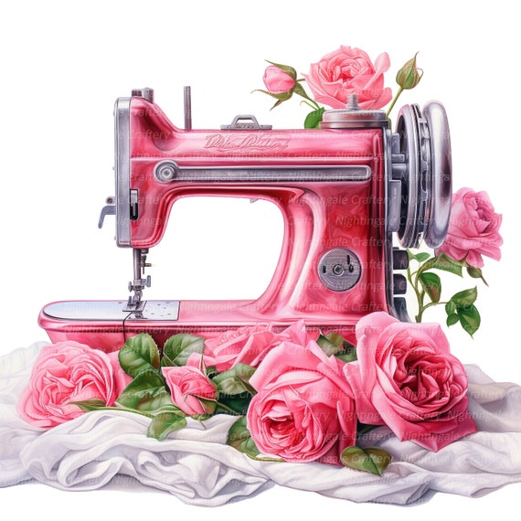 Kathyboom Dragonfly Flowers Sewing Machine Dust Cover With Pockets Sewing Accessories Organizer,Stain Resistant For Most Standard Sewing Machines And