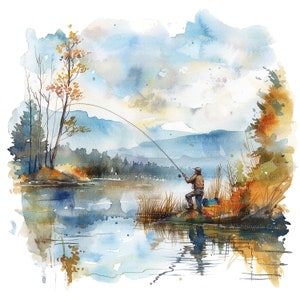 Fly Fishing Painting 