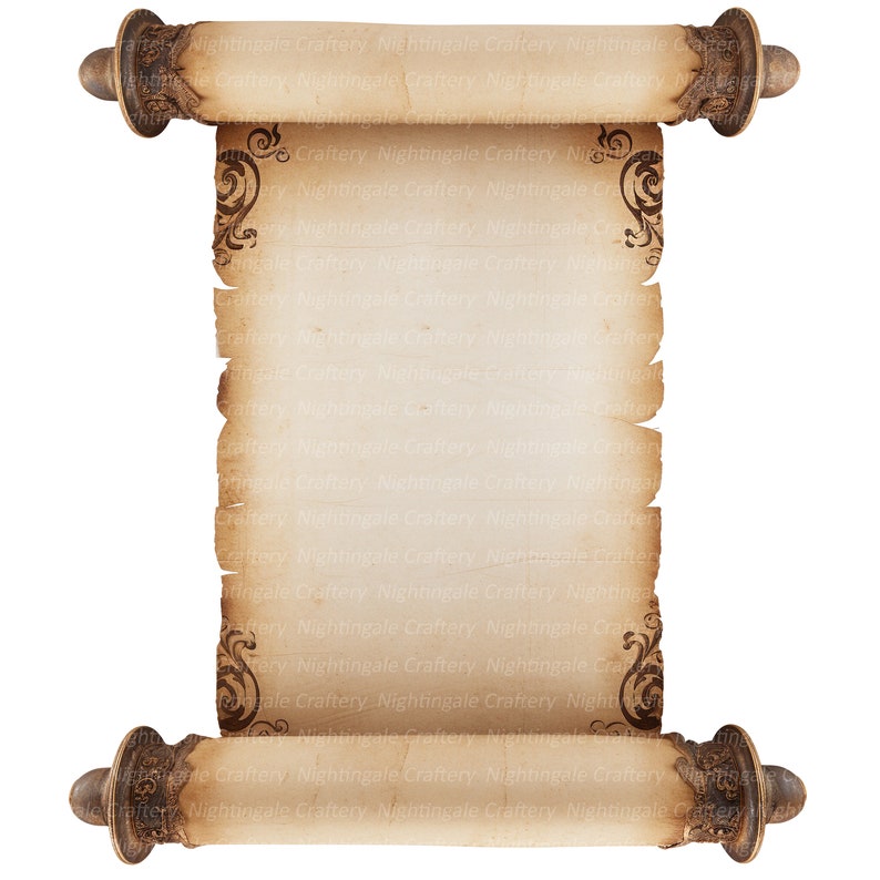 10 Medieval Scroll Clipart, Vintage Scroll, High Quality Pngs ...