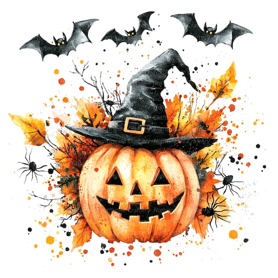 9 ハロウィンかぼちゃのクリップアート、ハロウィンデザイン、印刷可能