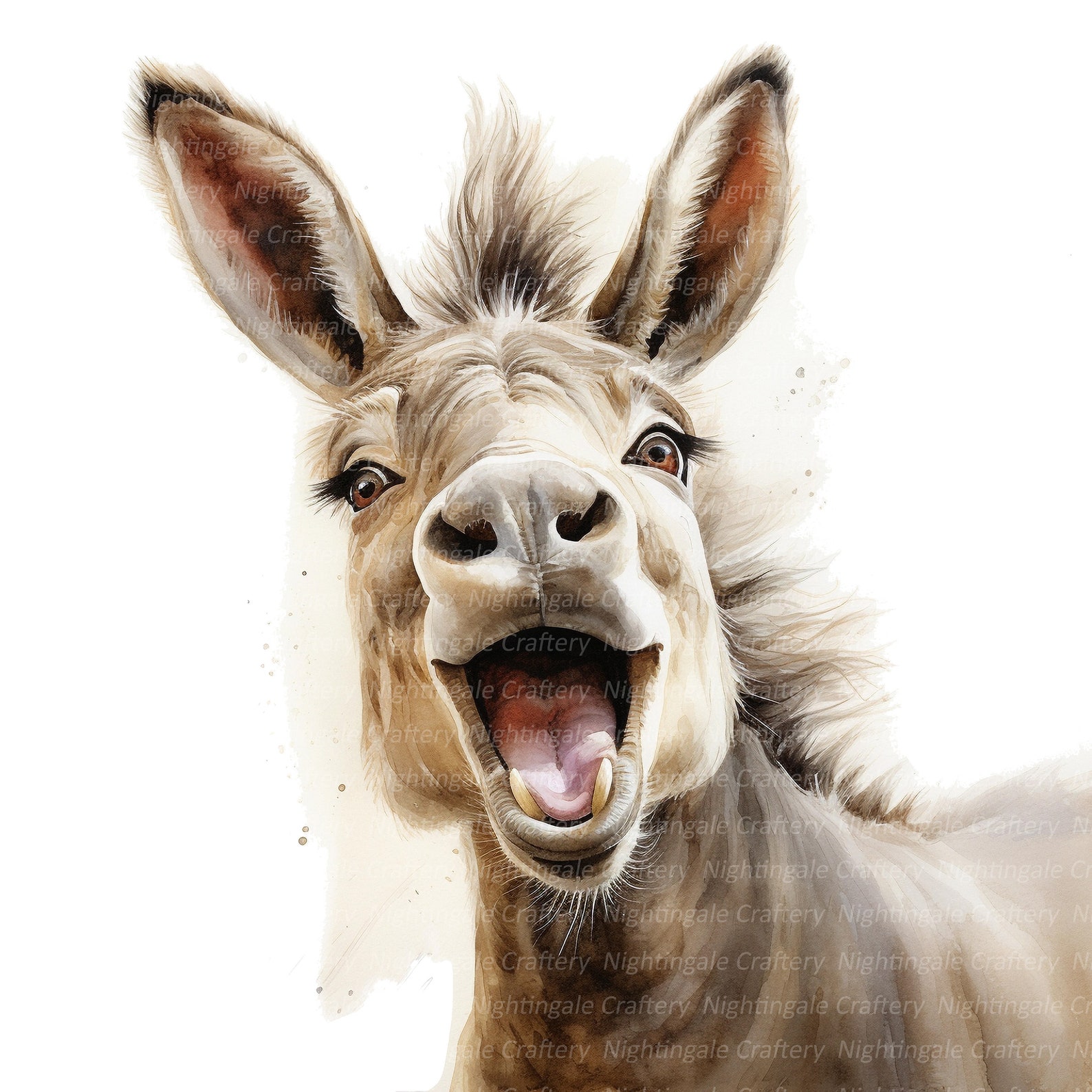 12 lustige Esel Clipart Esel lachen Clipart druckbare Etsy.de