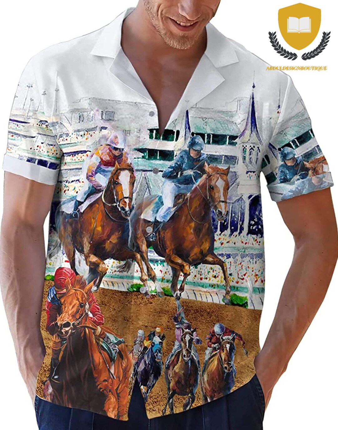 Love Horse Racing Hawaiian Shirts Funny Horse Hawaiian Horse - Etsy