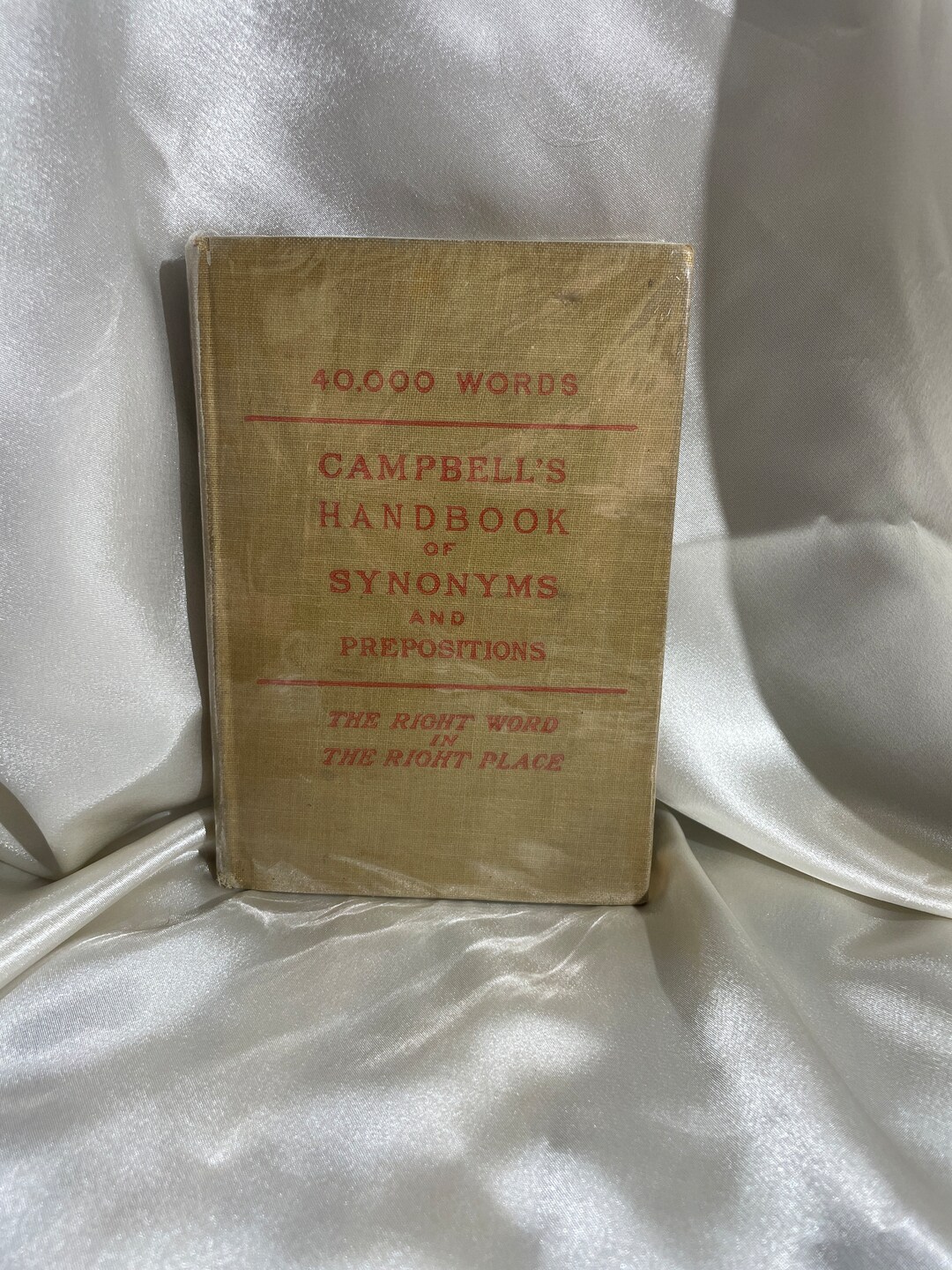 Vintage Campbell's Handbook of Synonyms and Etsy