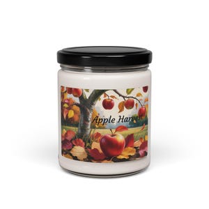 Autumn Apple Harvest Scented Soy Candle, Cozy Home Decor, Fall Gifts, Aromatherapy, Seasonal Celebrations