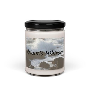 Ocean-Inspired Scented Soy Candle | Atlantis Whisper | Aromatherapy Candles, Eco-Friendly Gifts, Relaxation Home Decor, Coastal Vibe